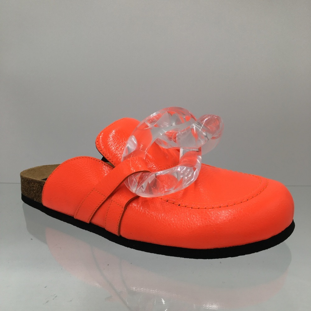 JW Anderson - GOMMA- Orange / Chain Transparent Loafer Men’s Size EU 43 US 10 - Picture 2 of 16